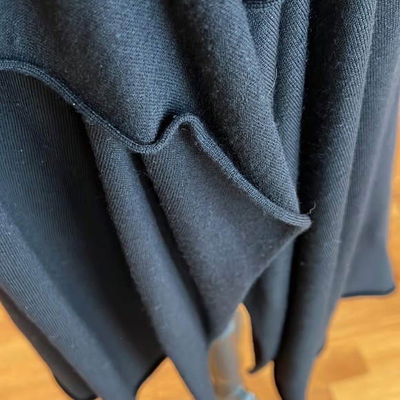 Eileen Fisher drape front lightweight merino wool cardigan - Picture 6 of 9